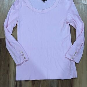 Talbots Light Pink Knit Blouse
